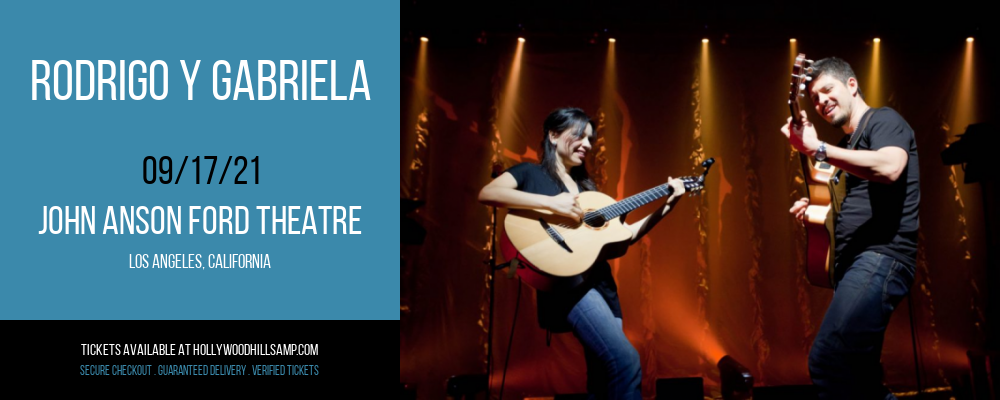 Rodrigo Y Gabriela at John Anson Ford Theatre tickets Rodrigo Y Gabriela at John Anson Ford Theatre