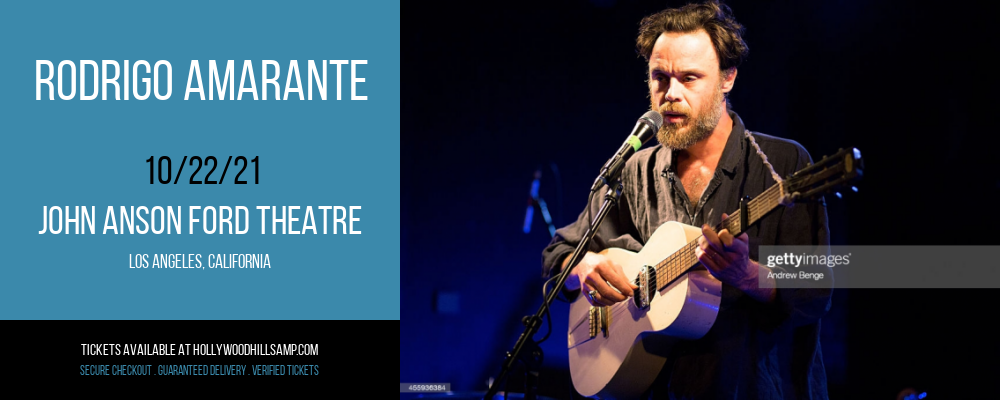 Rodrigo Amarante at John Anson Ford Theatre tickets Rodrigo Amarante at John Anson Ford Theatre