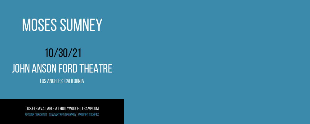Moses Sumney at John Anson Ford Theatre tickets Moses Sumney at John Anson Ford Theatre