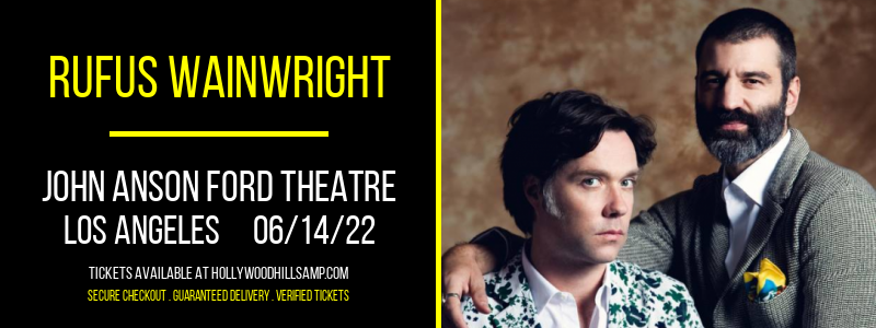 Rufus Wainwright at John Anson Ford Theatre tickets Rufus Wainwright at John Anson Ford Theatre