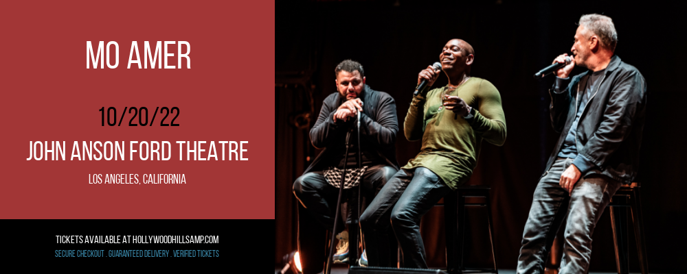 Mo Amer at John Anson Ford Theatre tickets Mo Amer at John Anson Ford Theatre