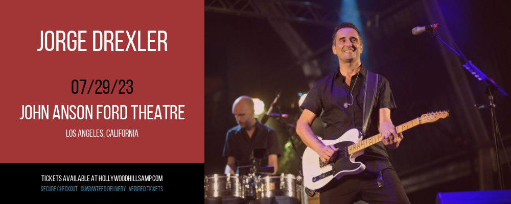 Jorge Drexler at John Anson Ford Theatre tickets Jorge Drexler at John Anson Ford Theatre
