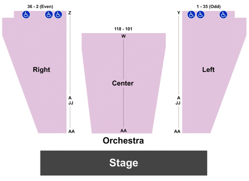 John Anson Ford Amphitheatre Seating Chart